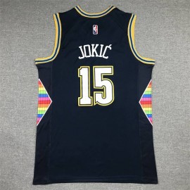 Camiseta Nikola Jokić #15 Denver Nuggets 2022 City Edition Azul Oscuro Camiseta Nikola Jokić #15 Denver Nuggets 2022 City Edition Azul Oscuro