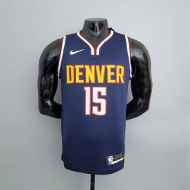 Camiseta Nikola Jokić #15 Denver Nuggets Azul Marino