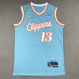 Camiseta Paul George #13 Los Angeles Clippers 2022 City Edition Azul