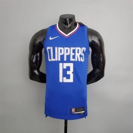 Camiseta Paul George #13 Los Angeles Clippers Edición 75 Aniversario Azul