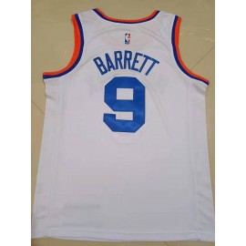 Camiseta RJ Barrett #9 New York Knicks Edición 75 Aniversario Blanco Camiseta RJ Barrett #9 New York Knicks Edición 75 Aniversario Blanco