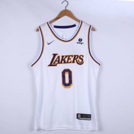 Camiseta Russell Westbrook #0 Los Angeles Lakers 2022 Blanco