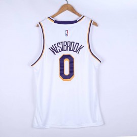 Camiseta Russell Westbrook #0 Los Angeles Lakers 2022 Blanco Camiseta Russell Westbrook #0 Los Angeles Lakers 2022 Blanco
