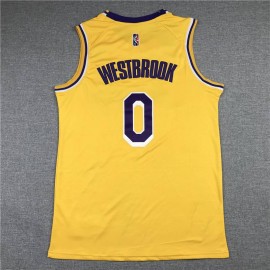 Camiseta Russell Westbrook #0 Los Angeles Lakers Icon Nuevo Cuello Redondo Amarillo Camiseta Russell Westbrook #0 Los Angeles Lakers Icon Nuevo Cuello Redondo Amarillo