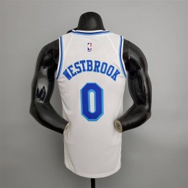 Camiseta Russell Westbrook #0 Los Angeles Lakers Latin Night Cuello Alto Blanco Camiseta Russell Westbrook #0 Los Angeles Lakers Latin Night Cuello Alto Blanco