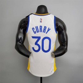 Camiseta Stephen Curry #30 Golden State Warriors Edición 75 Aniversario Blanco