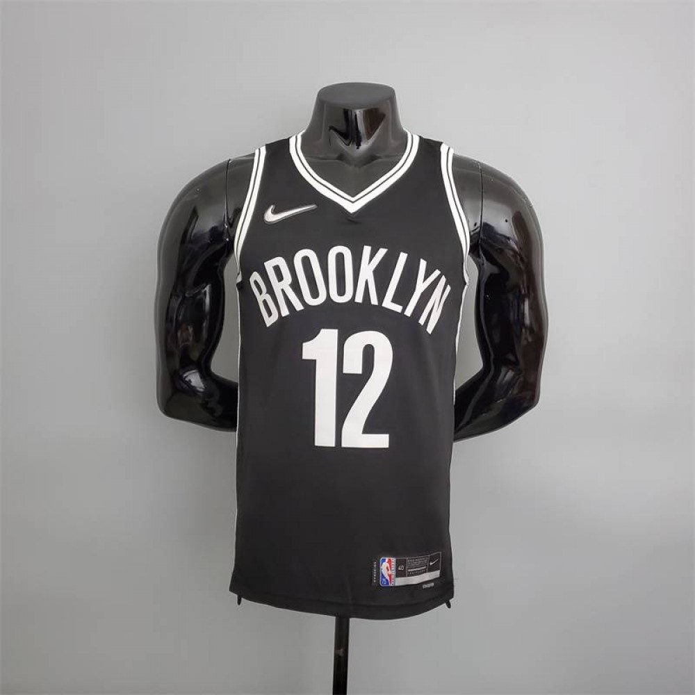 Camiseta Tobias Harris #12 Brooklyn Nets Edición 75 Aniversario Icon Nuevo Negro Camiseta Tobias Harris #12 Brooklyn Nets Edición 75 Aniversario Icon Nuevo Negro
