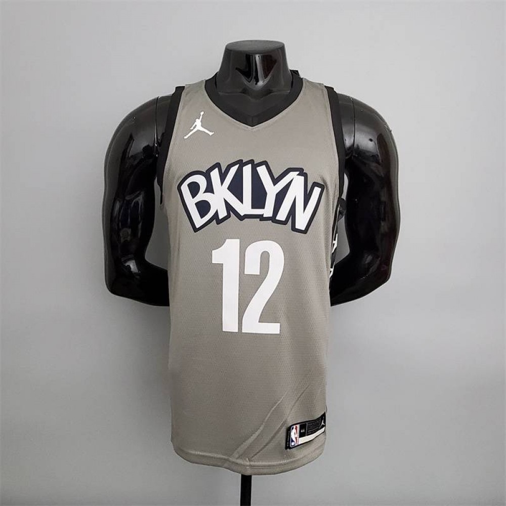 Camiseta Tobias Harris #12 Brooklyn Nets Flyers Gris