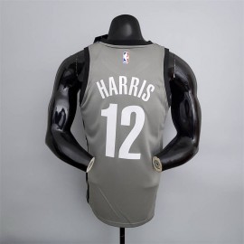 Camiseta Tobias Harris #12 Brooklyn Nets Flyers Gris