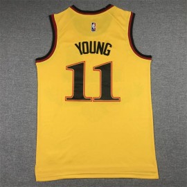 Camiseta Trae Young #11 Atlanta Hawks 2022 City Edition Amarillo Camiseta Trae Young #11 Atlanta Hawks 2022 City Edition Amarillo