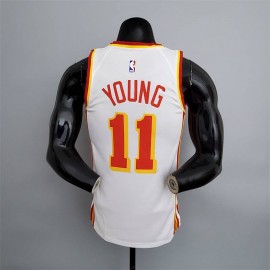 Camiseta Trae Young #11 Atlanta Hawks Blanco Camiseta Trae Young #11 Atlanta Hawks Blanco