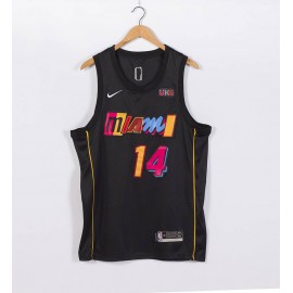 Camiseta Tyler Herro #14 Miami Heat 2022 Negro