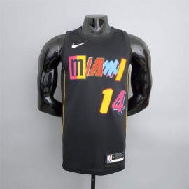 Camiseta Tyler Herro #14 Miami Heat City Edition Negro