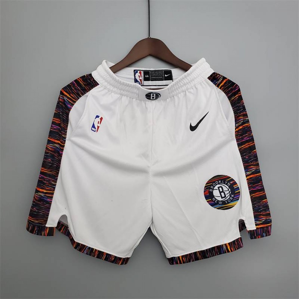 Pantalon Corto De Bolsillo Brooklyn Nets Blanco