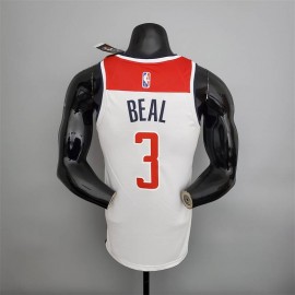 Camiseta Bradley Beal #3 Washington Wizards Edición 75 Aniversario Negro/Rojo/Blanco