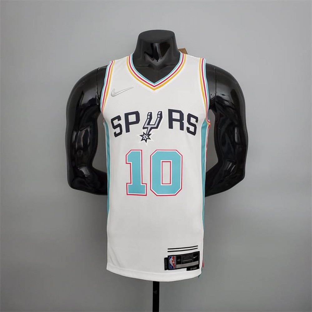 Camiseta DeMar DeRozan #10 San Antonio Spurs 2022 City Edition Blanco