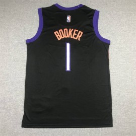 Camiseta Devin Booker #1 Phoenix Suns City Edition Icon Nuevo Negro Camiseta Devin Booker #1 Phoenix Suns City Edition Icon Nuevo Negro