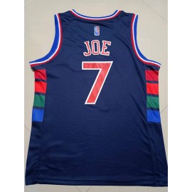 Camiseta Isaiah Joe #7 Philadelphia 76ers 2022 Edición 75 Aniversario Azul Oscuro Camiseta Isaiah Joe #7 Philadelphia 76ers 2022 Edición 75 Aniversario Azul Oscuro