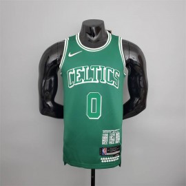 Camiseta Jayson Tatum #0 Boston Celtics 2022 City Edition Verde