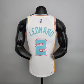 Camiseta Kawhi Leonard #2 San Antonio Spurs 2022 City Edition Blanco Camiseta Kawhi Leonard #2 San Antonio Spurs 2022 City Edition Blanco