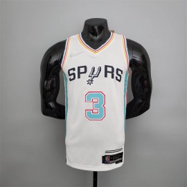Camiseta Keldon Johnson #3 San Antonio Spurs 2022 City Edition Blanco