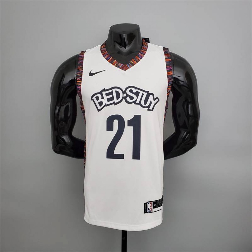 Camiseta LaMarcus Aldridge #21 Brooklyn Nets City Edition Blanco Camiseta LaMarcus Aldridge #21 Brooklyn Nets City Edition Blanco