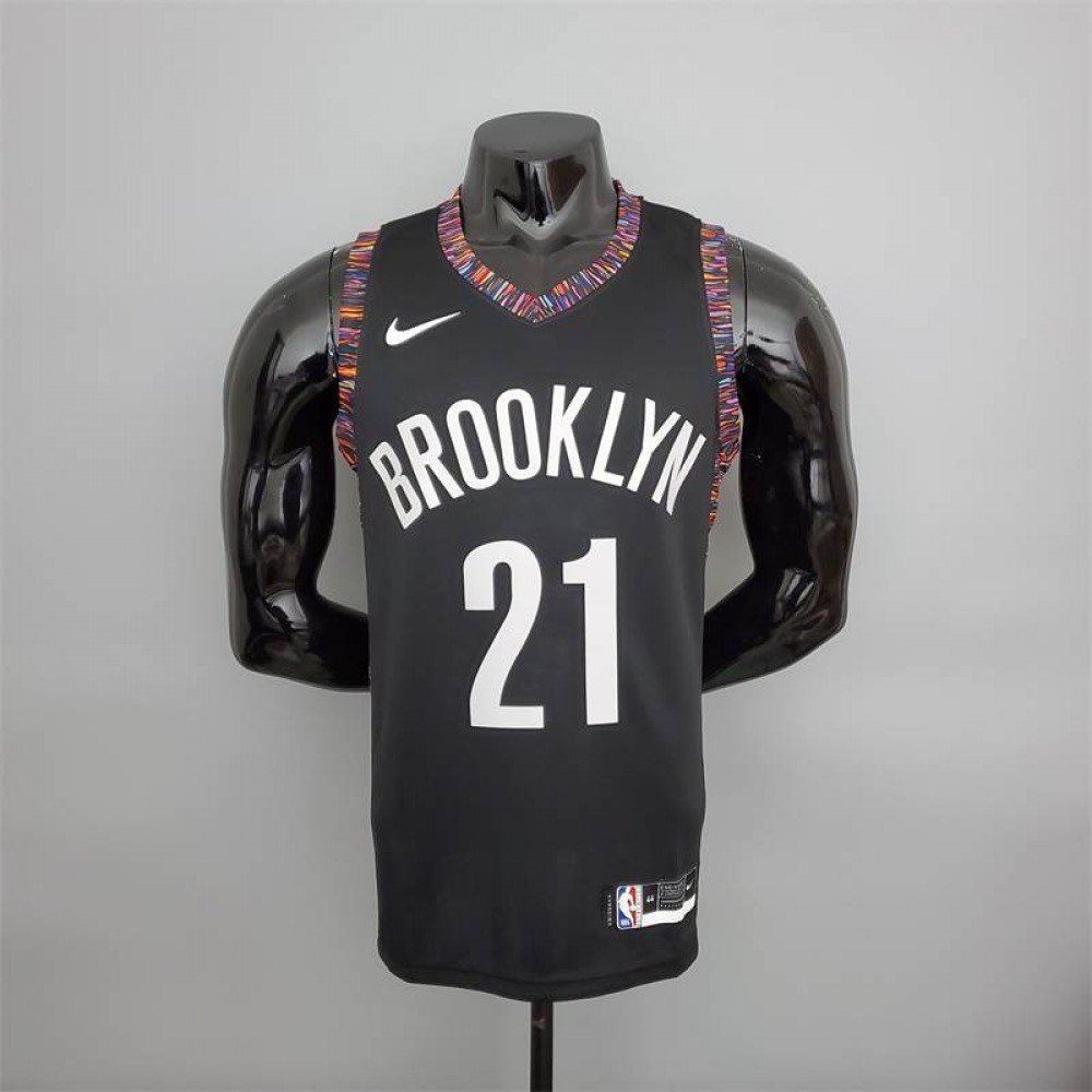 Camiseta LaMarcus Aldridge #21 Brooklyn Nets City Edition Negro Camiseta LaMarcus Aldridge #21 Brooklyn Nets City Edition Negro