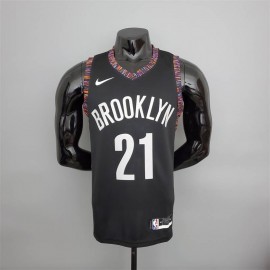 Camiseta LaMarcus Aldridge #21 Brooklyn Nets City Edition Negro