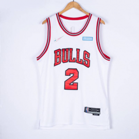 Camiseta Lonzo Ball #2 Chicago Bulls Edición 75 Aniversario Blanco