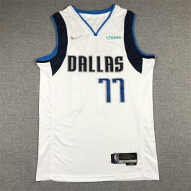 Camiseta Luka Dončić #77 Dallas Mavericks Edición 75 Aniversario Blanco