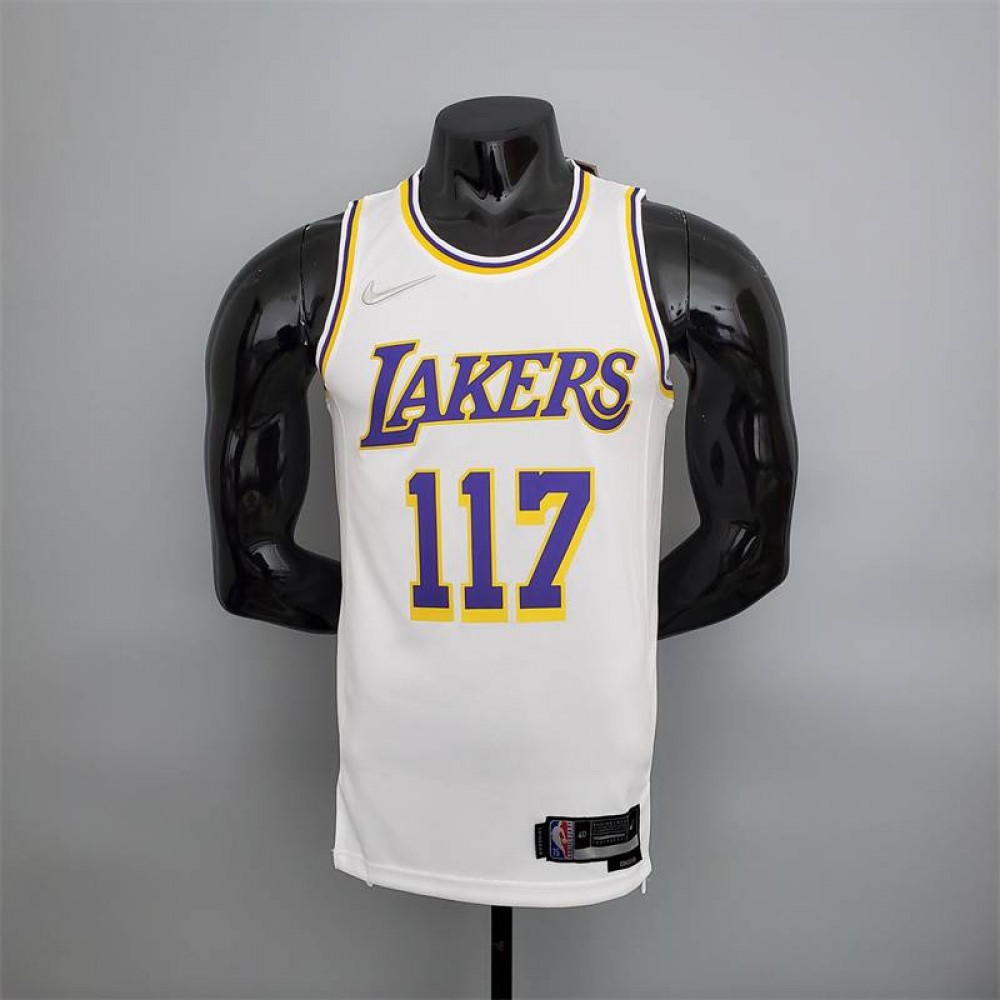 Camiseta Master Chief #117 Los Angeles Lakers Edición 75 Aniversario X-BOX Blanco Camiseta Master Chief #117 Los Angeles Lakers Edición 75 Aniversario X-BOX Blanco