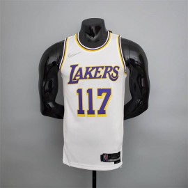 Camiseta Master Chief #117 Los Angeles Lakers Edición 75 Aniversario X-BOX Blanco