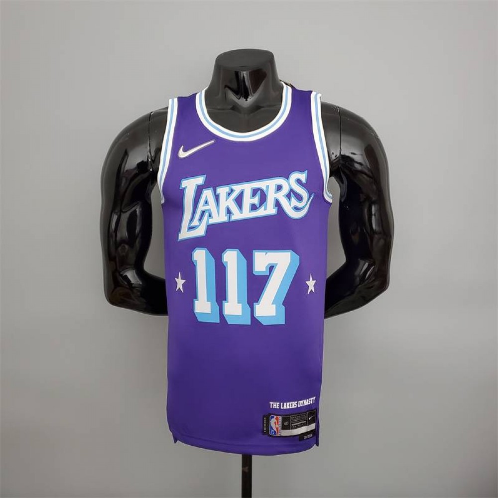 Camiseta Master Chief #117 Los Angeles Lakers Edición 75 Aniversario X-BOX Púrpura Camiseta Master Chief #117 Los Angeles Lakers Edición 75 Aniversario X-BOX Púrpura
