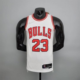 Camiseta Michael Jordan #23 Chicago Bulls Edición 75 Aniversario Blanco