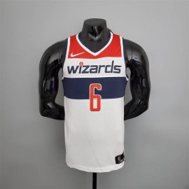 Camiseta Montrezl Harrell #6 Washington Wizards Edición 75 Aniversario Negro/Rojo/Blanco