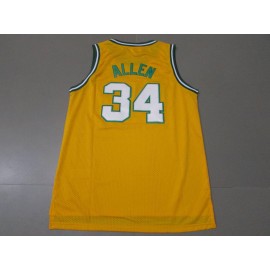 Camiseta Ray Allen #34 Oklahoma City Thunder Icon Clásico Amarillo