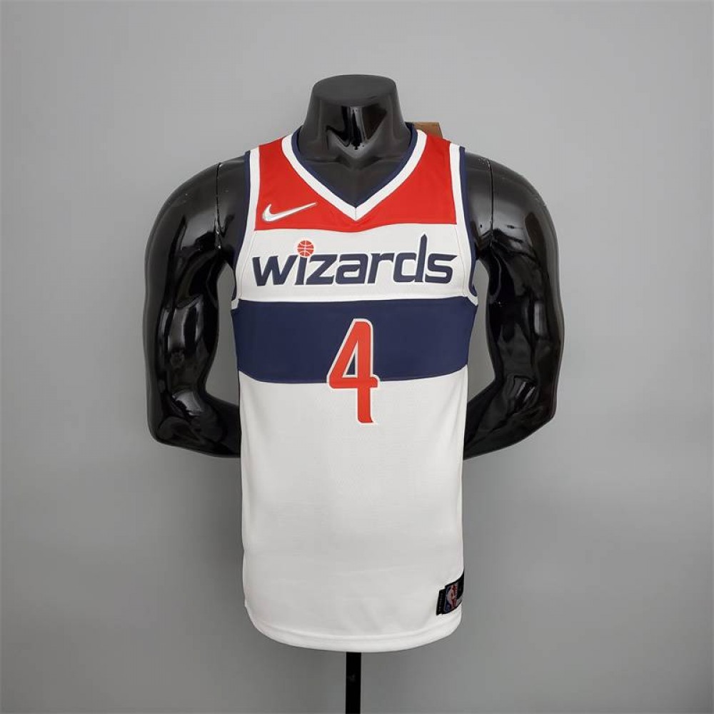Camiseta Russell Westbrook #4 Washington Wizards Edición 75 Aniversario Negro/Rojo/Blanco Camiseta Russell Westbrook #4 Washington Wizards Edición 75 Aniversario Negro/Rojo/Blanco