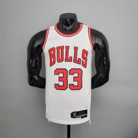 Camiseta Scottie Pippen #33 Chicago Bulls Edición 75 Aniversario Blanco