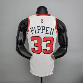 Camiseta Scottie Pippen #33 Chicago Bulls Edición 75 Aniversario Blanco