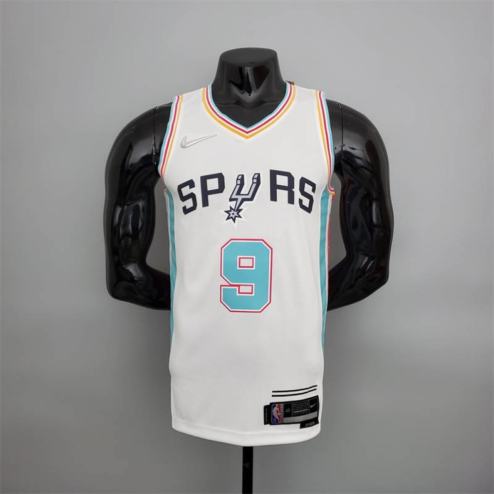 Camiseta Tony Parker #9 San Antonio Spurs 2022 City Edition Blanco