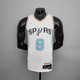 Camiseta Tony Parker #9 San Antonio Spurs 2022 City Edition Blanco