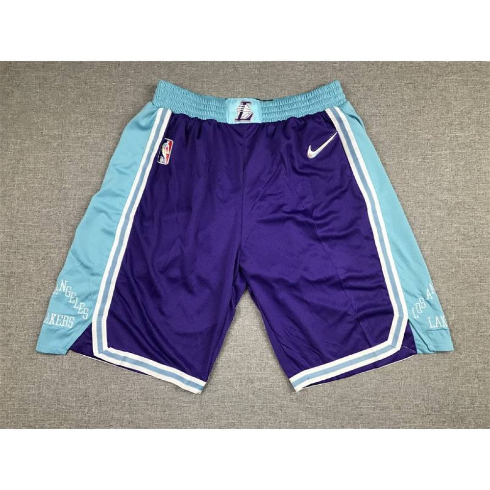 Pantalon Corto Los Angeles Lakers City Edition Púrpura