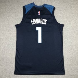 Camiseta Anthony Edwards #1 Minnesota Timberwolves Icon Nuevo Azul