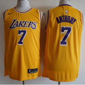 Camiseta Carmelo Anthony #7 Los Angeles Lakers Amarillo