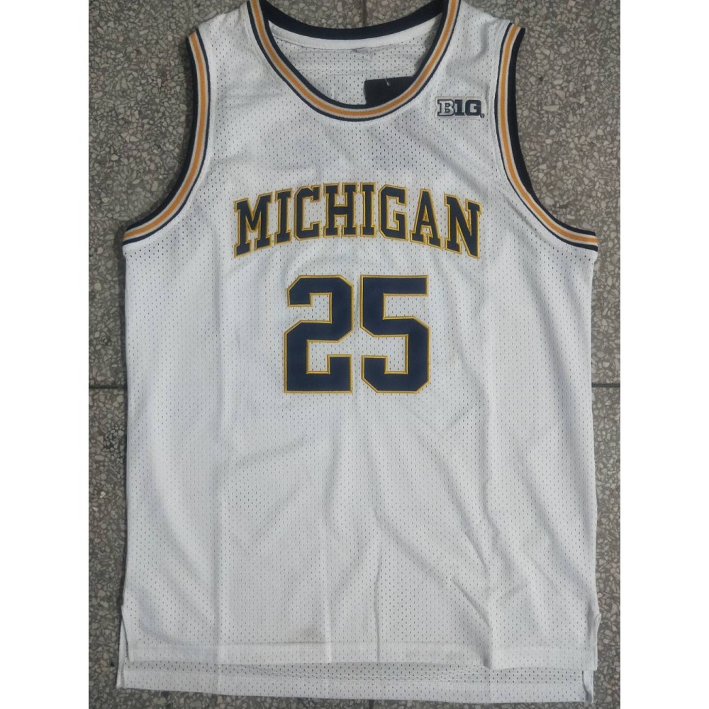 Camiseta Dwight Howard #25 University of Michigan Blanco Camiseta Dwight Howard #25 University of Michigan Blanco