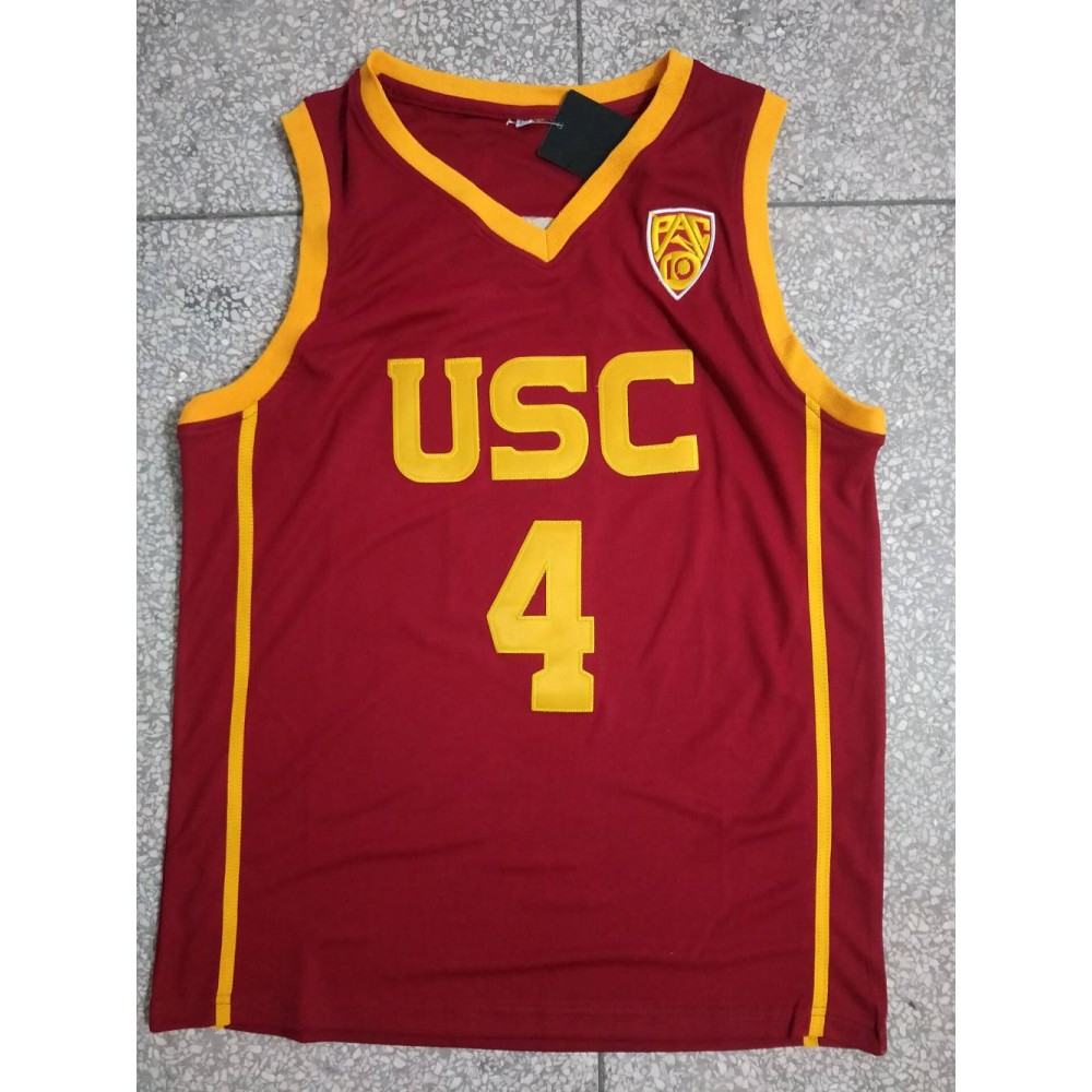 Camiseta Evan Mobley #4 University of Southern California Rojo Camiseta Evan Mobley #4 University of Southern California Rojo