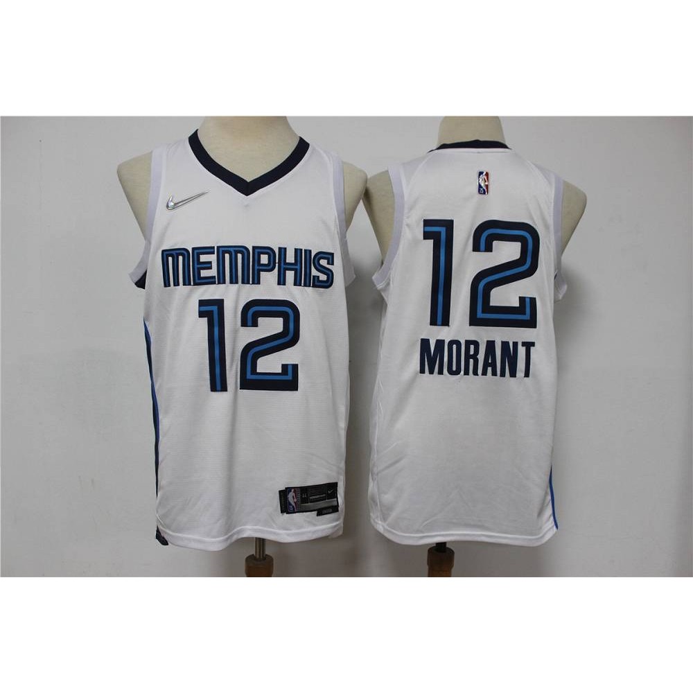 Camiseta Ja Morant #12 Memphis Grizzlies Edición 75 Aniversario Blanco Camiseta Ja Morant #12 Memphis Grizzlies Edición 75 Aniversario Blanco