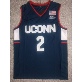 Camiseta James Bouknight #2 University of Connecticut Azul Oscuro