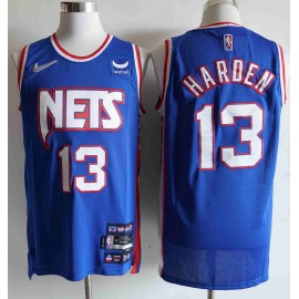 Camiseta James Harden #13 Brooklyn Nets Edición 75 Aniversario City Edition Azul