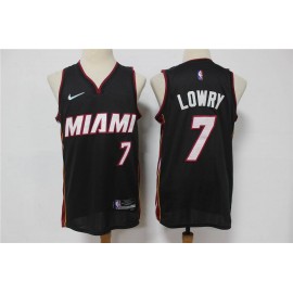 Camiseta Kyle Lowry #7 Miami Heat Edición 75 Aniversario Negro